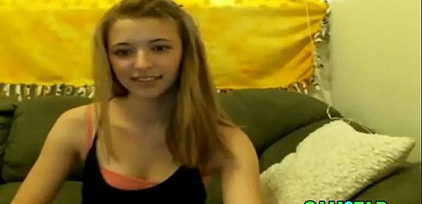  Beautiful Teen gets Huge Facial Webcam Porn